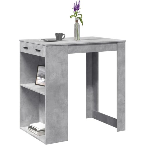 vidaXL Barska miza betonsko siva 102x70x103,5 cm inženirski les Cene