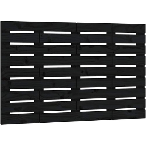  Zidno uzglavlje crni 106 x 3 x 63 cm od masivne borovine Slike
