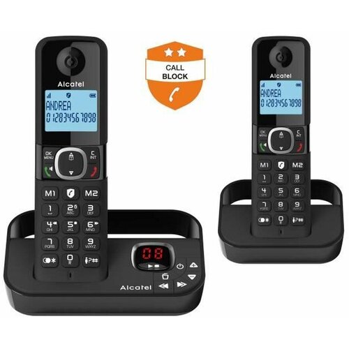 Alcatel Brezžični telefon F860 Voice Duo Noir, (5000512470) Cene