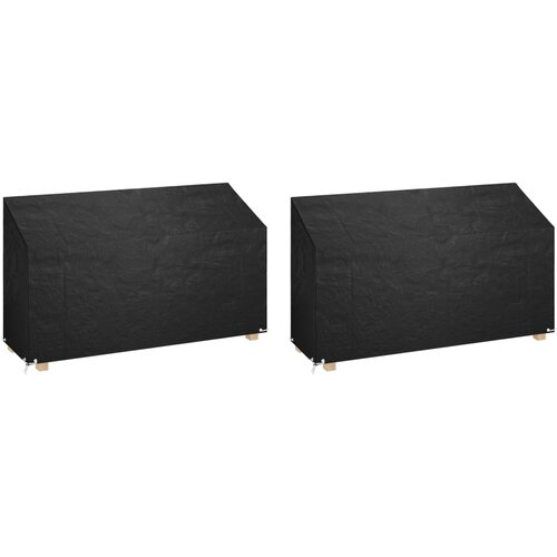 VidaXL Prevleka za gugalno klop 12 kosa 8 obročkov 210x70x70/88 cm PE Slike
