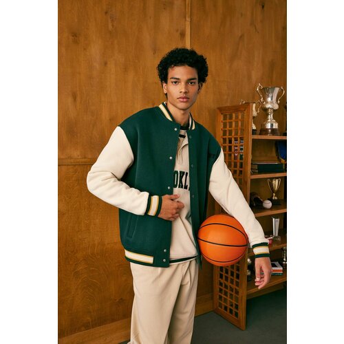 Defacto Relax Fit Bomber Collar Soft Hairy Inside Cardigan Slike