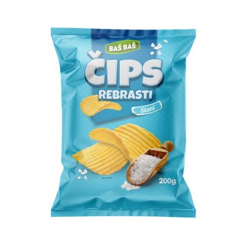 Baš Baš ČIPS REBRASTI SLANI 200G Cene