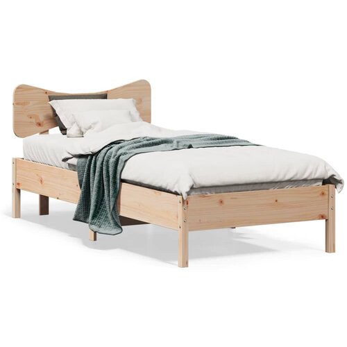 vidaXL Posteljni okvir brez vzmetnice 100x200 cm trdna borovina Cene