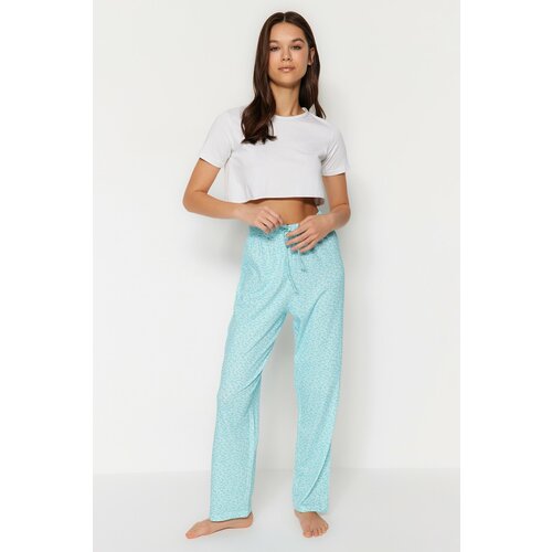 Trendyol Pajama Bottoms - Blue - Straight Slike