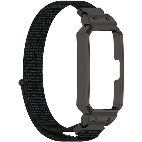 INF Eleganten tkan najlonski pašček s srebrnim okvirjem za Huawei Band Black, (22104855) Cene