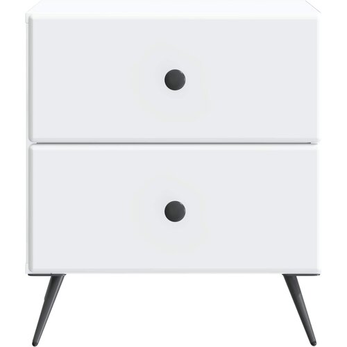  Noćni ormar Bijela 43 x 34,5 x 47,5 cm Konstruirano drvo Slike