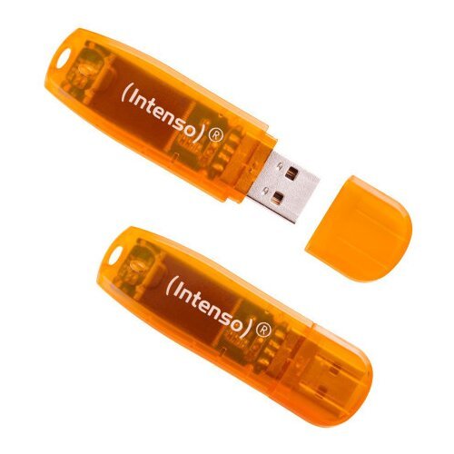 Intenso USB flash drive 64GB Hi-speed USB 2.0,Rainbow Line, 2 kom - USB2.0-64GB/Rainbow, 2 kom Slike