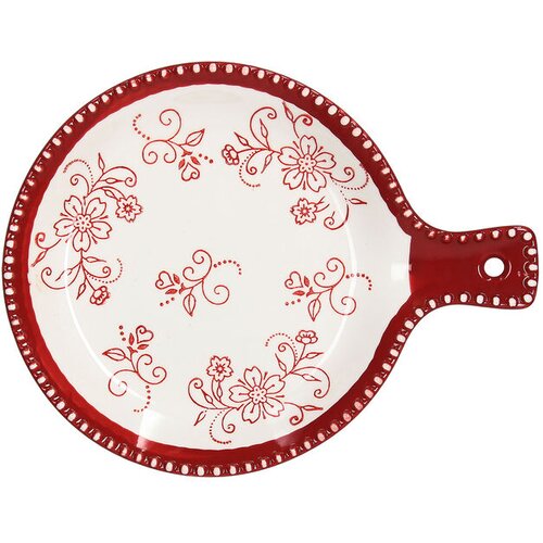 Tognana Činija Natalia, 27 cm, Okrugla, Crveno-bela Slike