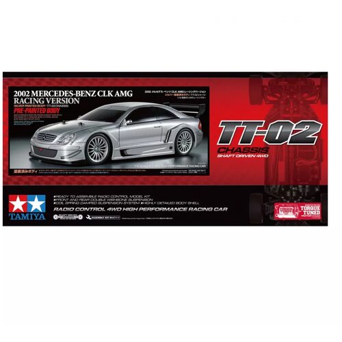Tamiya 1:10 RC MB CLK AMG 2002 TT-02 Silver P Cene