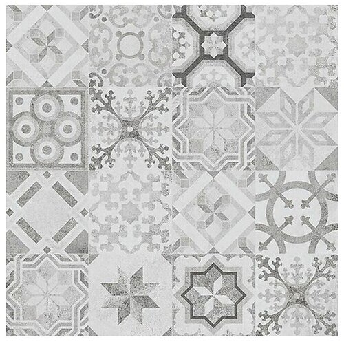 Cersanit Porculanska pločica Patchwork (Keramika, 42 x 42 cm, Siva, Mat) Slike