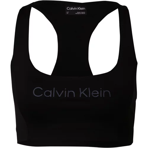 Calvin Klein Sportski grudnjak tamo siva / crna