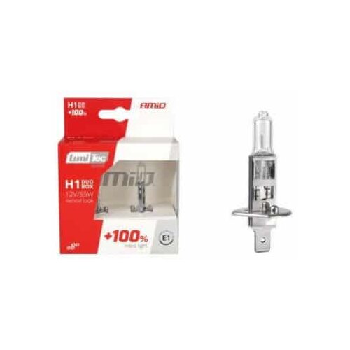 Amio Halogenska avto žarnica LumiTec SILVER +100% H1 12V 55W 2 kosa Slike