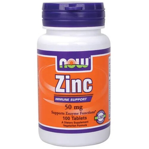 NOW Zink gluconate tablete 50 mg, 100 komada Slike