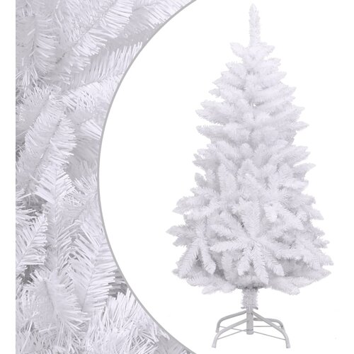 vidaXL Umetna novoletna jelka s stojalom bela 150 cm Cene