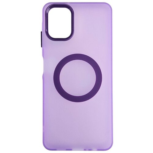  Silikonska futrola Magsafe FLURO COLOR Samsung A06 LJUBIČASTA Slike