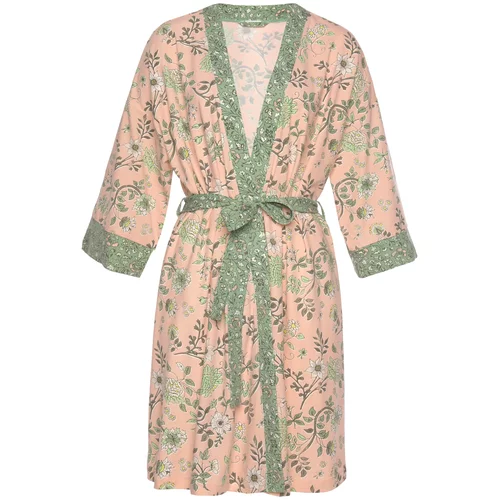 Lascana Jutranja halja pastelno zelena / staro roza