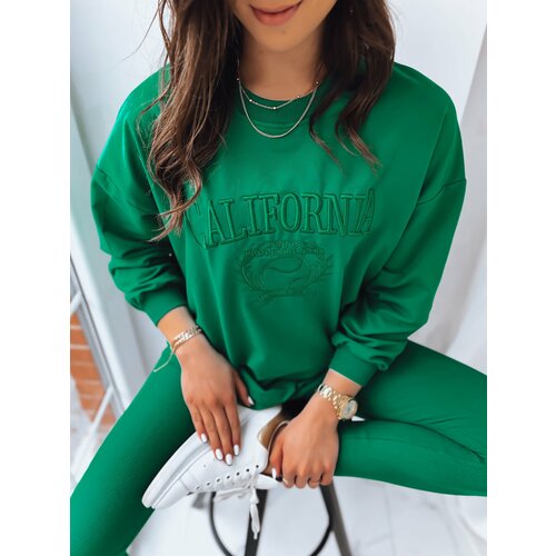 DStreet Women's sweatshirt CALIFORNIA DREAM green Slike