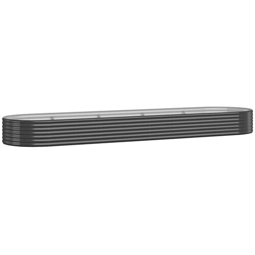 VidaXL Visoka greda iz pra&amp;scaron;no premazanega jekla 396x100x36 cm antracit, (20707381) Slike