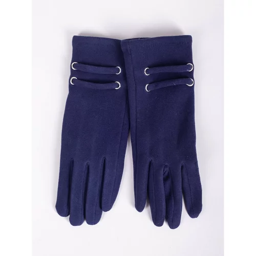 Yoclub Woman's Women's Gloves RES-0099K-195C Navy Blue