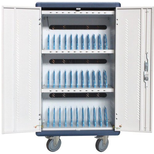 TECHly I-CABINET-30DUTY portable device management cart /cabinet White, Blue Cijene