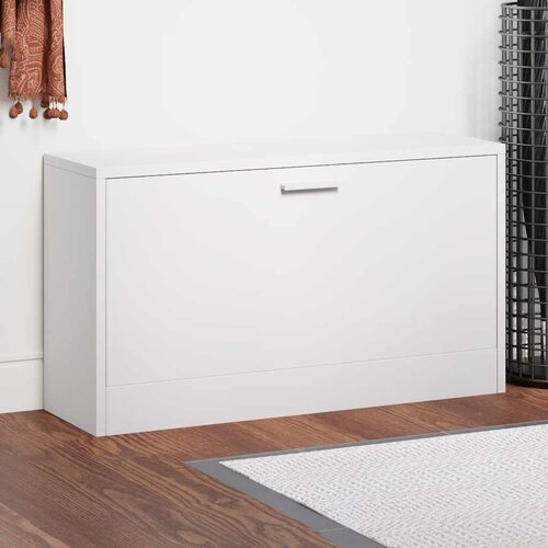  Klupa za odlaganje cipela bijela 80 x 24 x 45 cm Slike