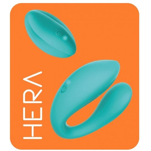 Vibrator za parove Hera, 8.5cm, Plavi Slike