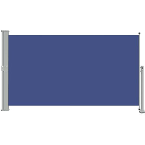  Uvlačiva bočna tenda za terasu 140 x 300 cm plava Slike