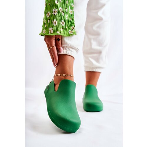 Kesi Fashionable Rubber Clogs Green Meriko Cene
