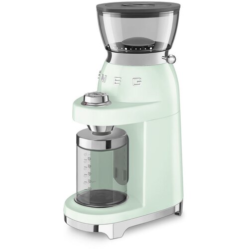 Smeg CGF03PGEU kavni mlincek v pastelno zeleni barvi. Slike