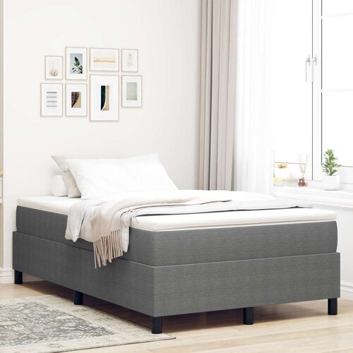  Krevet s box springom s madracem Svijetlosivi 120x200 cm Tkanina od kordona Cene
