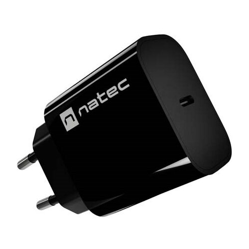 Natec WALL CHARGER RIBERA 1X USB-C 20W BLACK Slike