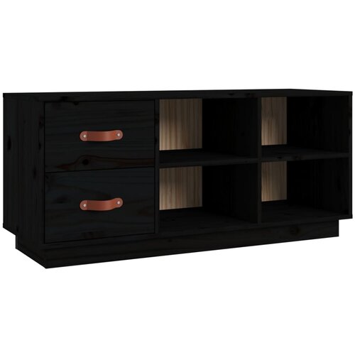 Maison Chic Klop za čevlje - Sedež za čevlje črna 100x34x45 cm trdna borovina, (21776645) Slike