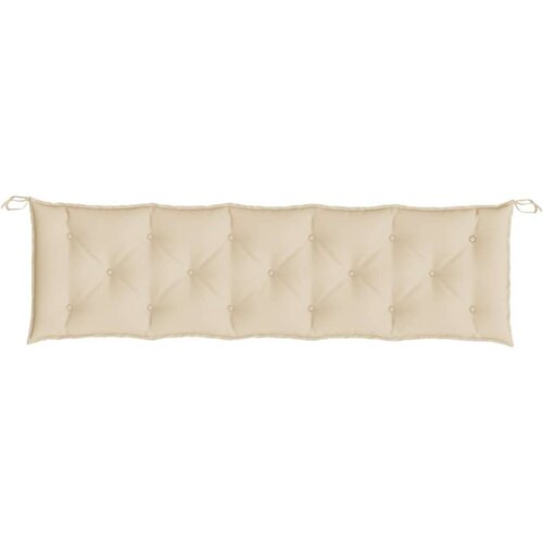 VidaXL Jastuk za vrtnu klupu bež 180 x 50 x 7 cm od tkanine Oxford Slike