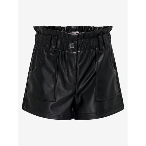 Only Black faux leather shorts Stephanie - girls Slike