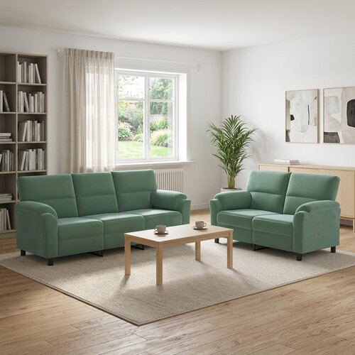 Set sofe 2 pcs Morska zelena Bar&amp;scaron;un Slike