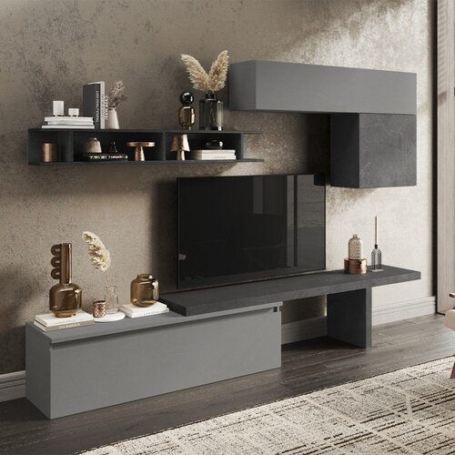 LC Mobili Sodobna siva stenska enota z vise�imi elementi INFINITY 2.0 900025 Cene