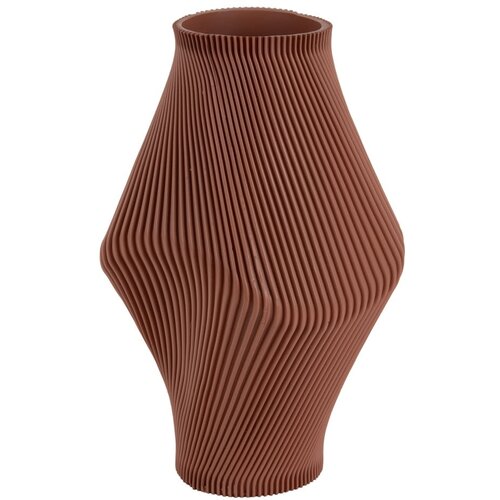 PT LIVING Rjava vaza iz poliresina (višina 30 cm) Twisted Rib – Cene