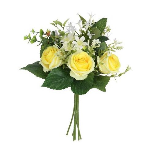  BUKET DIVLJIH RUŽA 37CM ŽUTI PVC Cijene