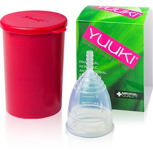 Yuuki Classic 1 + cup Menstrualna ča&amp;scaron;ica veličina small (⌀ 41 mm, 14 ml) 1 kom Slike