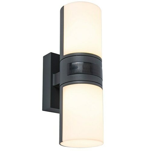 LUTEC lED vanjska svjetiljka sa senzorom pokreta (16 W, D x &amp;Scaron; x V: 7,8 x 12 x 24,5 cm, Antracit-bijele boje, Topla bijela) Slike