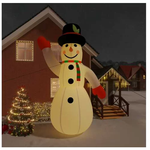  Napihljiv snežak z LED lučkami 620 cm