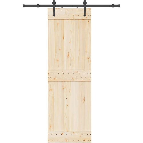 vidaXL Komplet opreme za drsna vrata 152,5 cm jeklo črne barve Cene