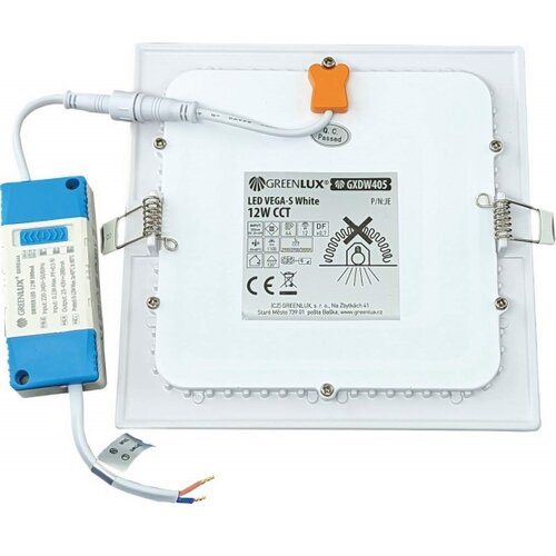 led ugradno stropno svetlo vega LED/12W/230V 2900/3900/5800K 17,5x17,5 cm belo Slike