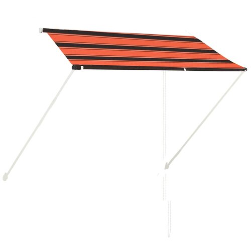 VidaXL Zložljiva tenda 250x150 cm oranžna in rjava Slike
