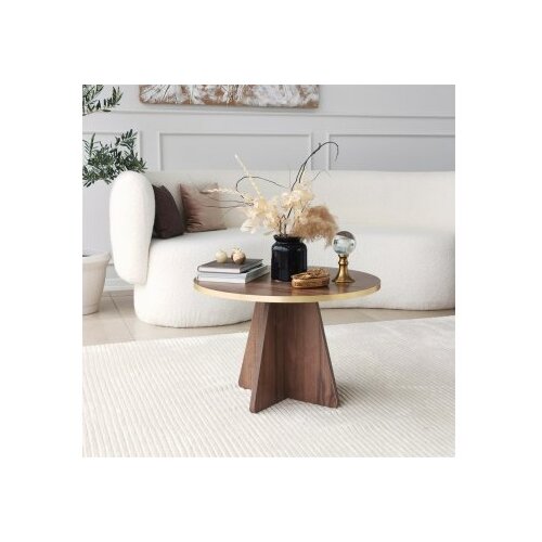 Hanah home Klubska mizica Silor (Zlata/oreh) Slike