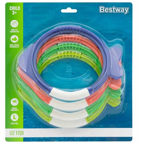 Bestway Lil Fish&trade; set prstenova za ronjenje u obliku ribice, 4 komada Cijene