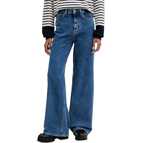 Tommy Hilfiger Kavbojke bootcut CLAIRE HR WIDE BJ413 DW0DW23069 Modra Slike