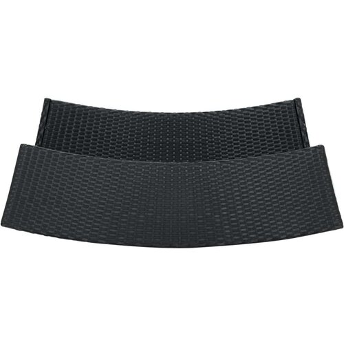Poli vrtni barski stol crni 120 x 55 x 110 cm od poliratana Slike