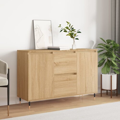 vidaXL Komoda sonoma hrast 104x35x70 cm inženirski les Cene