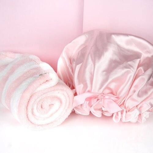 Brushworks Luxury Hair Towel &amp;amp; Shower Cap darilni set za lase Slike